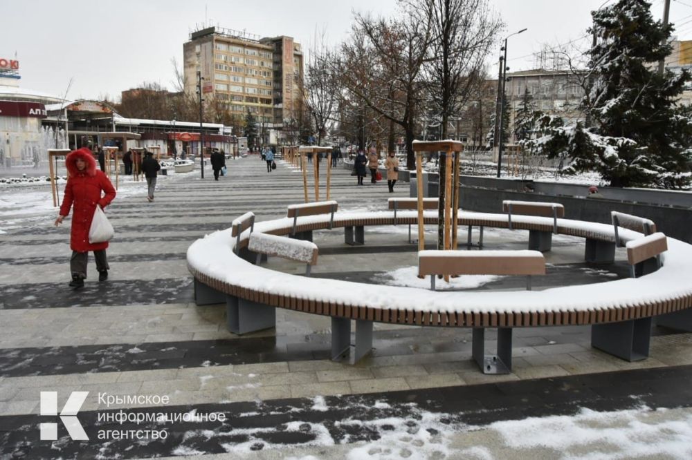 На обновлённой площади Куйбышева в Симферополе установят новогоднюю ёлку