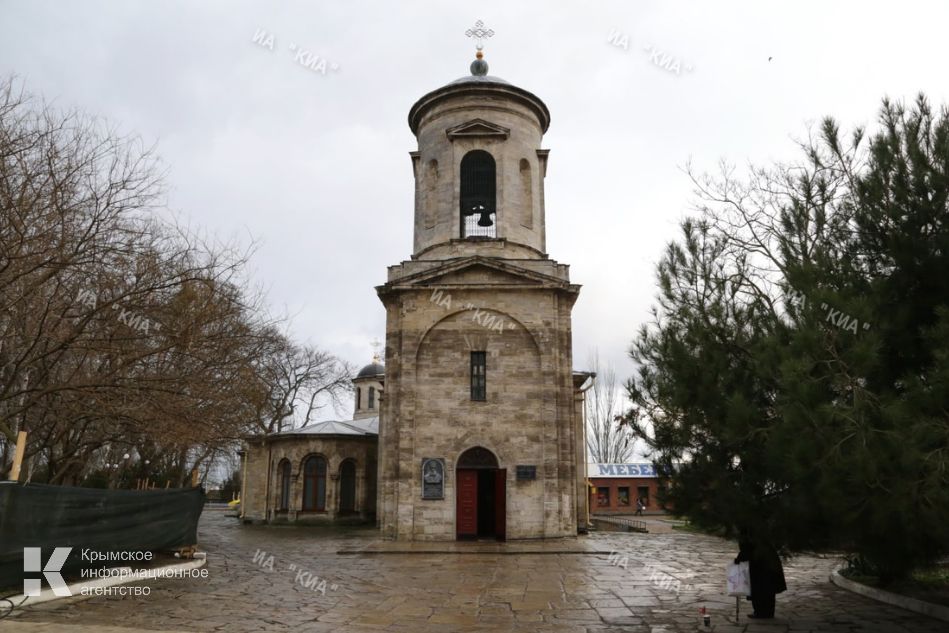 Вторая очередь благоустройства территории у церкви Иоанна Предтечи в Керчи завершится до конца года