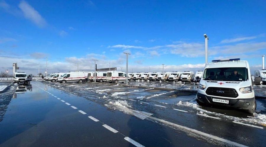 Ещё 43 новых автомобиля «скорой помощи» прибыли в Крым