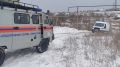 В Крыму на обледенелой трассе застряла машина «скорой»