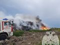 В Евпатории горит мусорный полигон