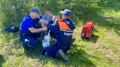Спасатели Алуштинского аварийно-спасательного отряда ГКУ РК «КРЫМ-СПАС» и КРО «РОССОЮЗСПАС» оказали помощь мужчине с травмой ноги в районе Ангарского перевала
