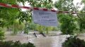 В Симферополе затопило нижнюю набережную Салгира в районе парка Гагарина