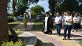 В парке Героям защитникам Отечества в Нижнегорском возложили цветы к памятнику героям-подпольщикам