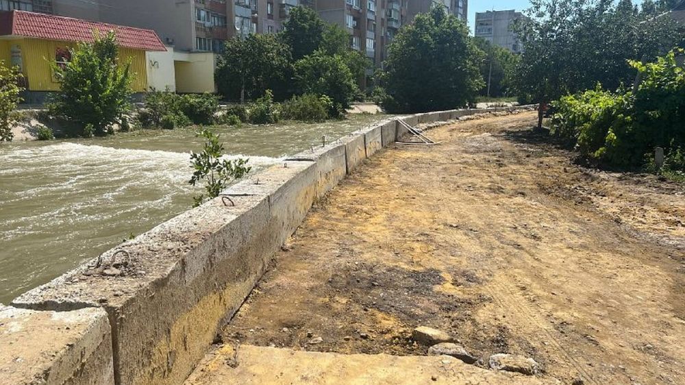 На улице Ракетной в Симферополе устранены последствия потопа