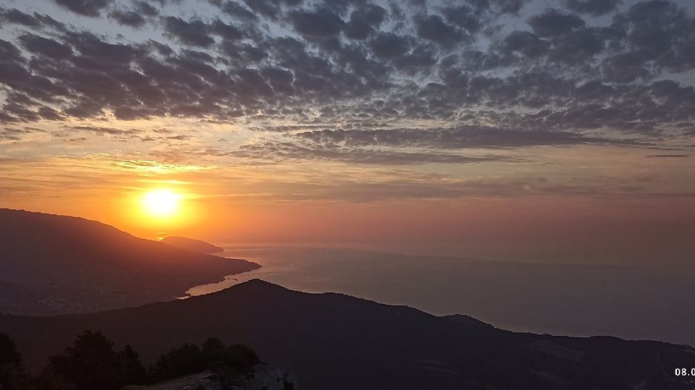 Закат на ай Петри Крым