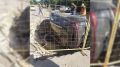 В Симферополе автомобиль провалился в яму на месте дорожного ремонта