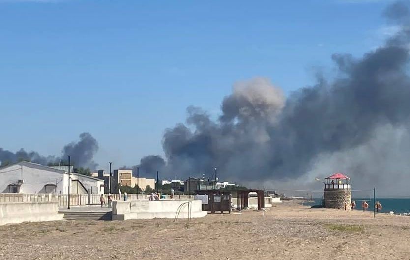 Взрывы в районе аэродрома ВС РФ в Новофёдоровке
