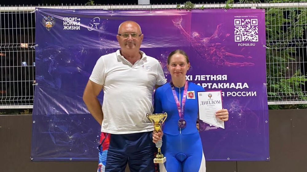 Крымская спортсменка заняла второе место в Спартакиаде учащихся по велосипедному спорту на треке