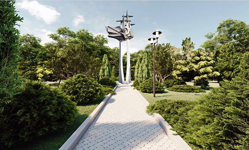В Севастополе приступили к благоустройству сквера у памятника Гагарину