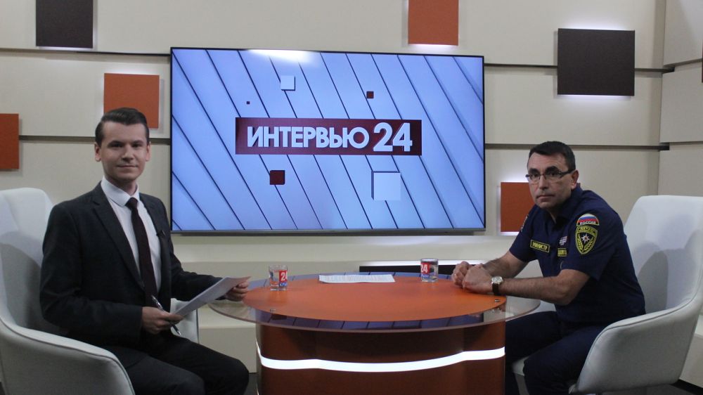 Сергей Садаклиев рассказал о Гражданской обороне на телеканале «Крым 24»