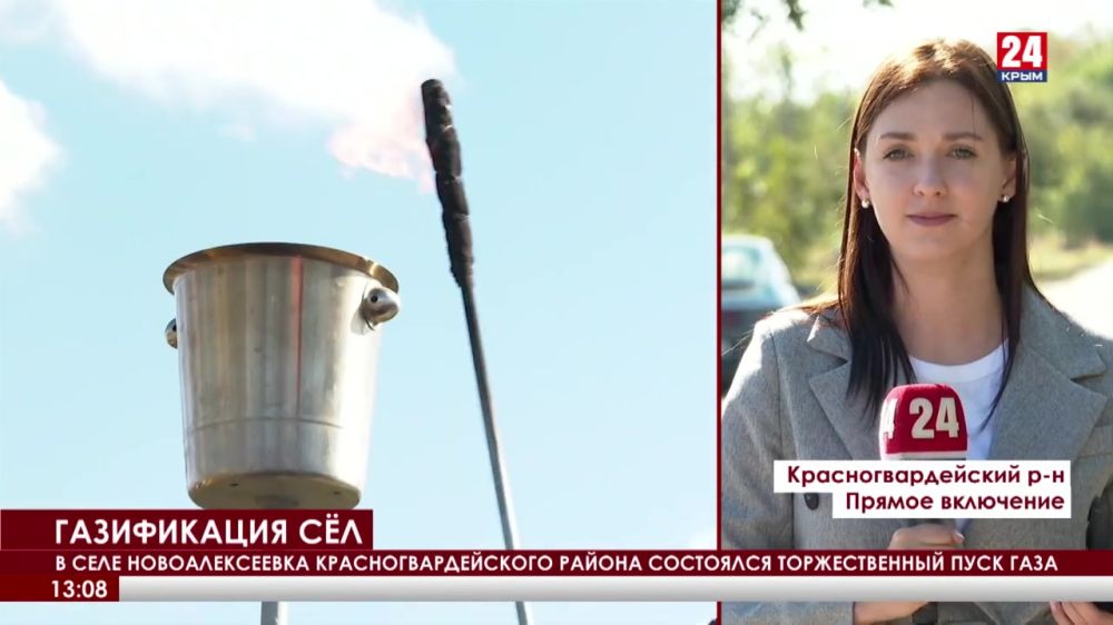 В село Новоалексеевка провели газ