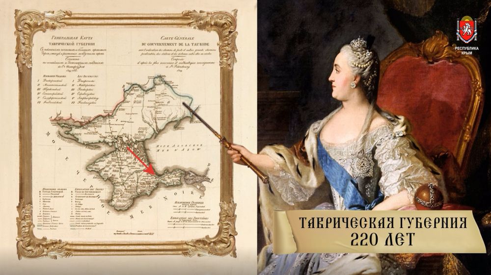 220 лет со дня образования Таврической губернии Российской империи