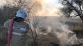 Сотрудники ГКУ РК "Пожарная охрана Республики Крым" ликвидировали возгорание сухой растительности в с. Шафранное