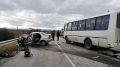В Белогорском районе Крыма в ДТП с участием автобуса и легковушки погиб один из водителей