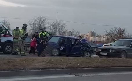 На Московском шоссе в Симферополе произошло серьёзное ДТП