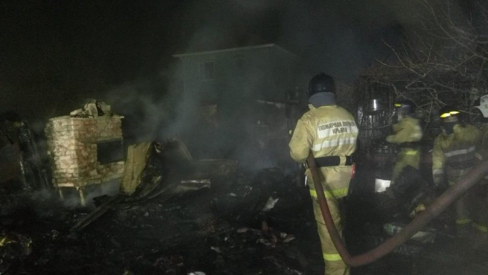 На пожаре в Щёлкино погиб один человек