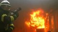 В Севастополе ночью горели частный дом и строительный вагончик