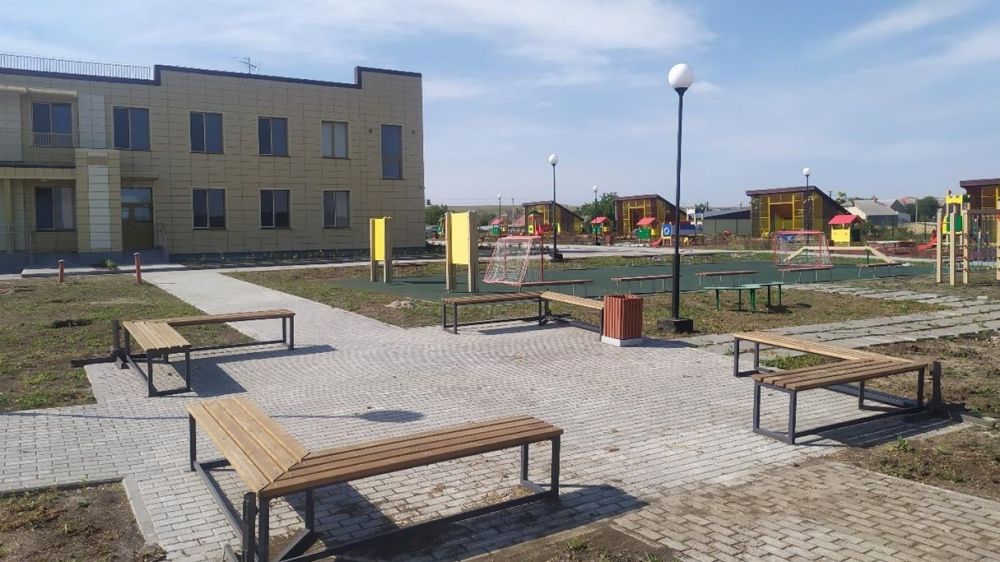 Завершено строительство дошкольного образовательного учреждения в г. Белогорске, мкр. Сары-Су,  ул. Мамута Мусы 1а, Белогорского района