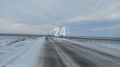Заметённую снегом трассу Евпатория - Мирный можно объехать по полю