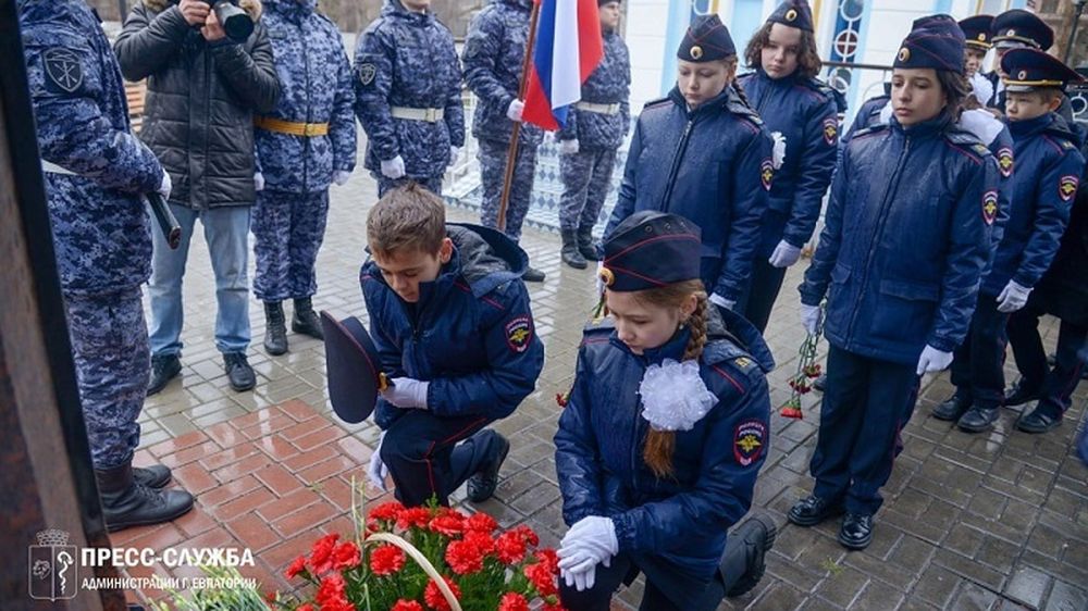 В Евпатории почтили память бойца «Беркута», погибшего на киевском Евромайдане в 2014 году