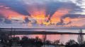 Удивительной красоты закат сегодня был на озере Донузлав