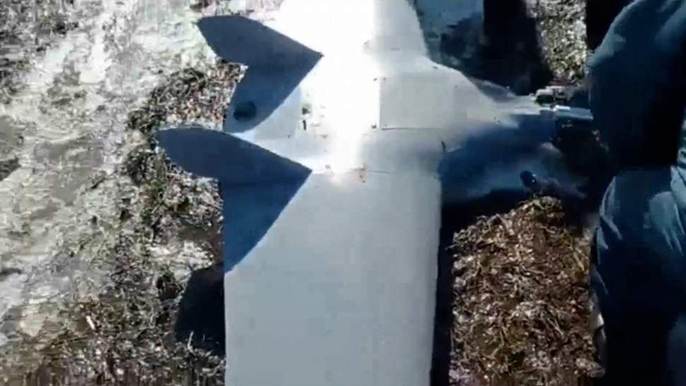 Опубликовано видео с места падения беспилотника под Тулой