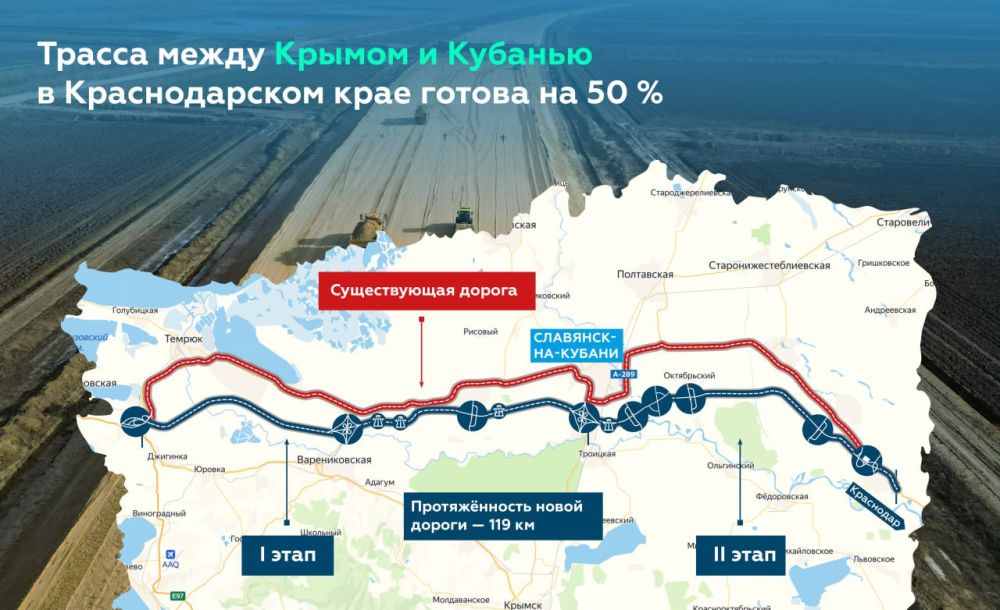Новую трассу к Крымскому мосту закончим до конца 2024-го