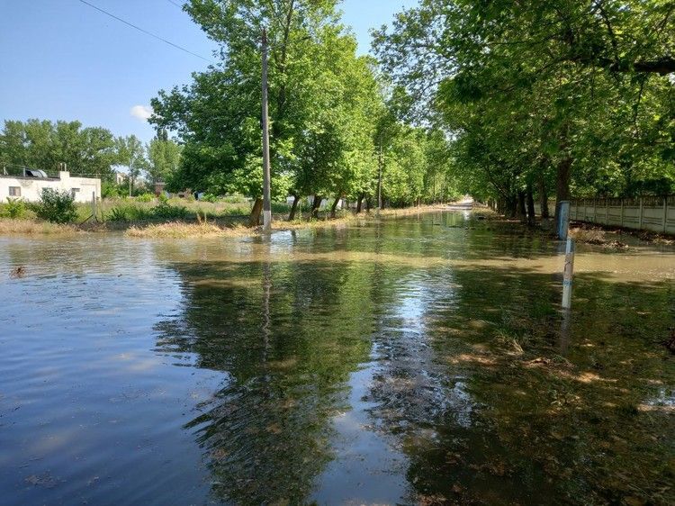 Как выглядит затопленная Новая Каховка в Херсонской области
