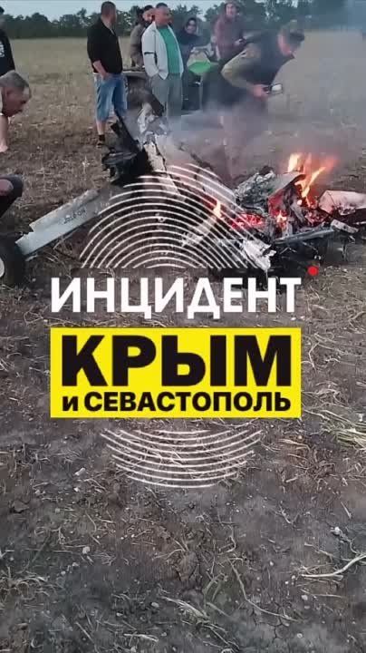 В восточной части Крыма заземлили вражеский БПЛА