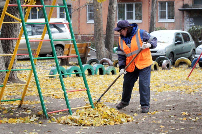 Картинка дворник в детском саду