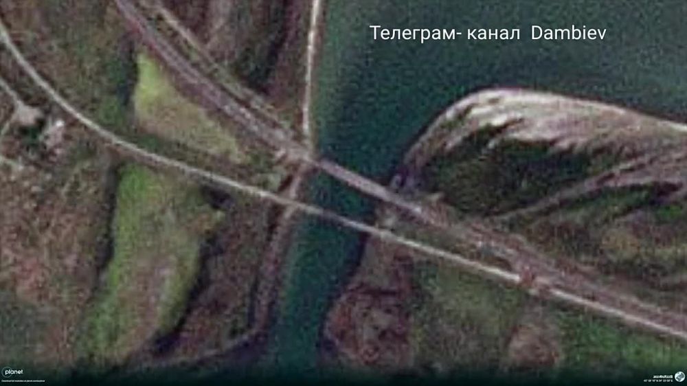 Чингис Дамбиев: Спутниковые снимки Чонгарского моста на границе с ...