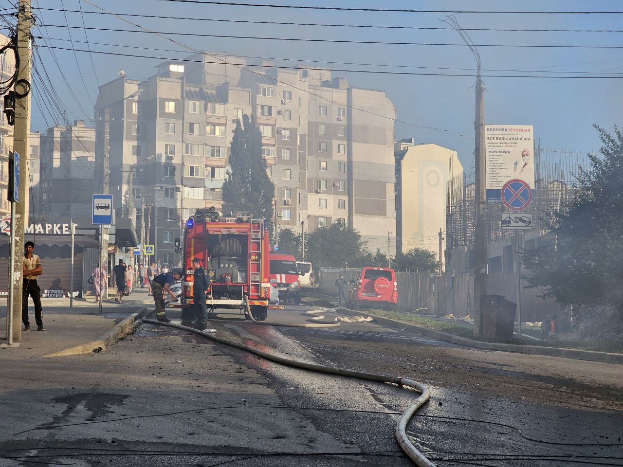 В 18.35 пожар в Симферополе на ул. Балаклавской локализован на площади 400  кв.м - Лента новостей Крыма