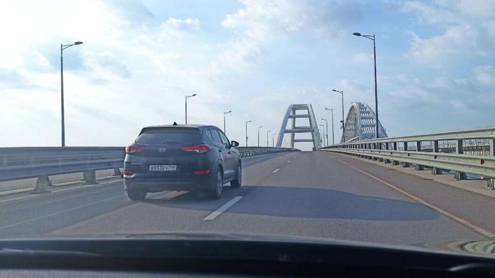 Обстановка на Крымском мосту утром в пятницу