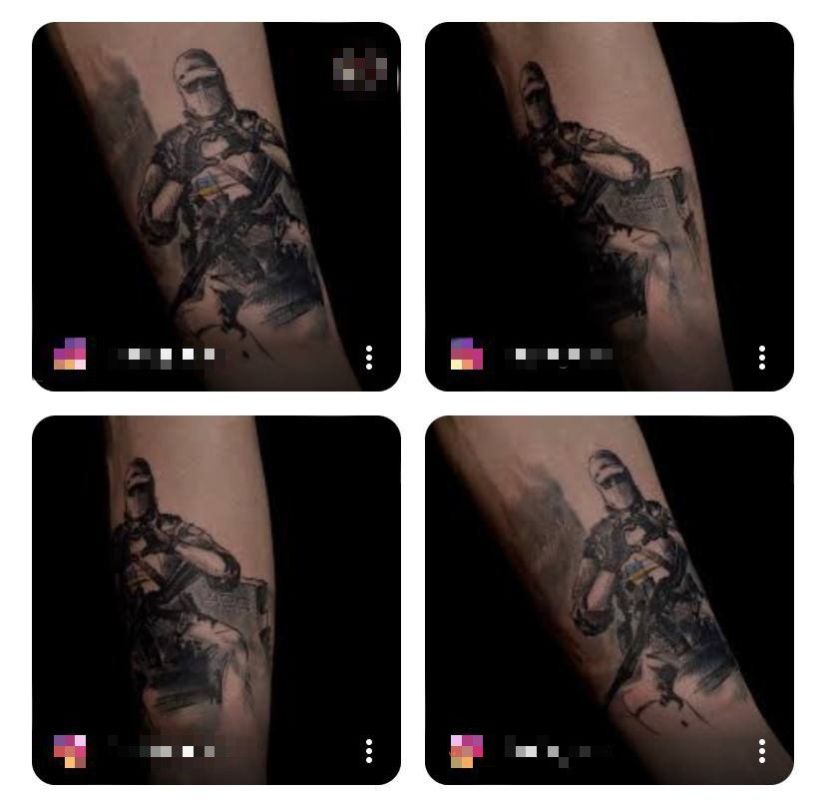 В Одессе начали бить татуировки по рисунку с русскими воинами