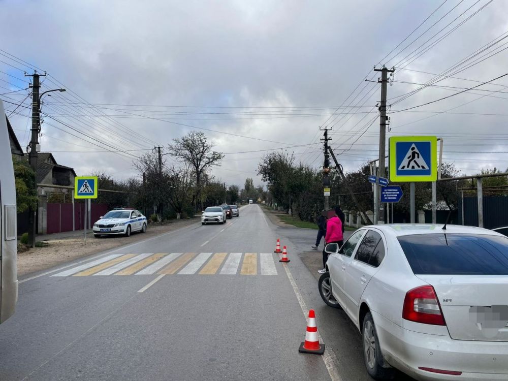 В Симферопольском районе девочку-подростка сбили на пешеходном переходе