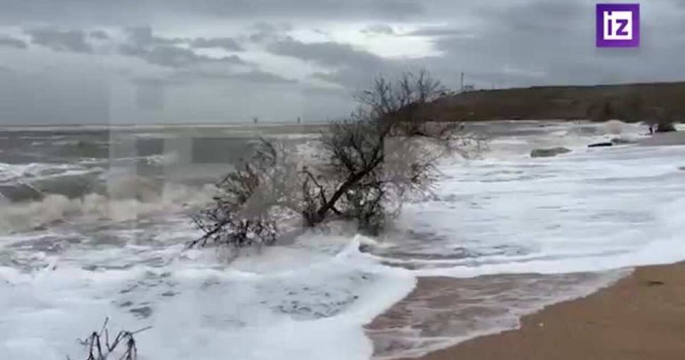 Море сходит с ума: кадры нового шторма в Крыму