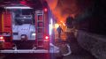 Ночью в Партените тушили масштабный пожар