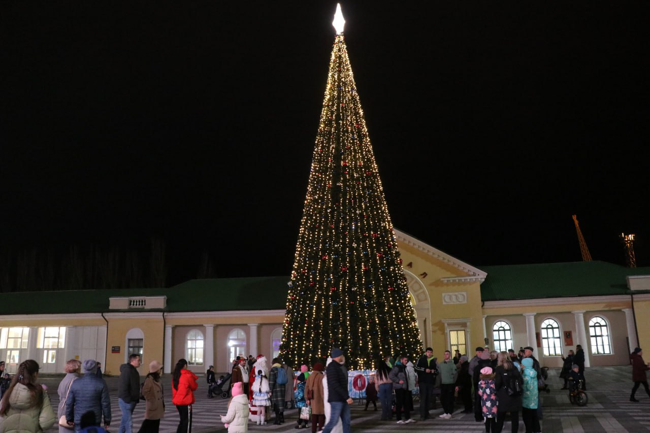 В Феодосии открыли главную городскую ёлку - Лента новостей Крыма