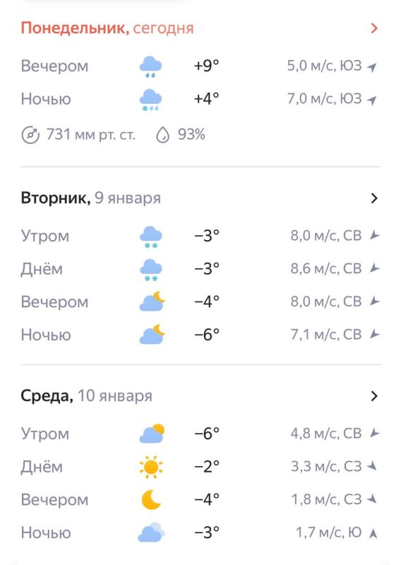 Рабочая неделя в Крыму начнется с резкого похолодания - Лента новостей ...