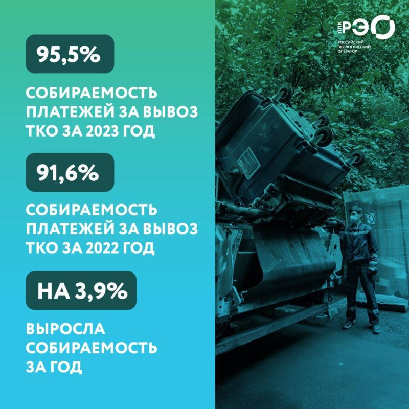 Российский экологический оператор подвел итоги собираемости платежей за ...