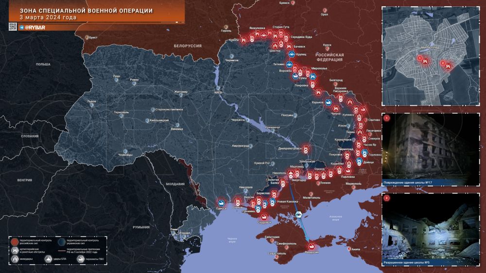 Карта территории подконтрольной рф на украине