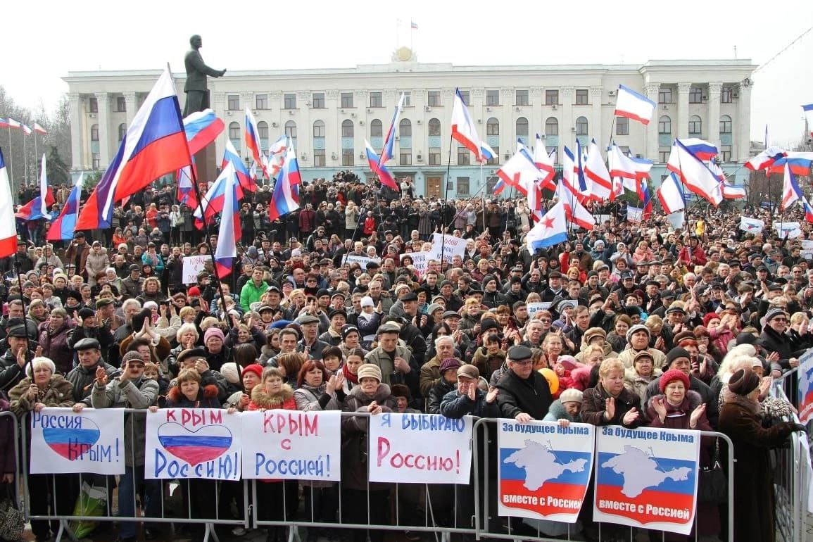 9 марта 2014 года жители Крыма вышли на митинг в поддержку Общекрымского  референдума - Лента новостей Крыма