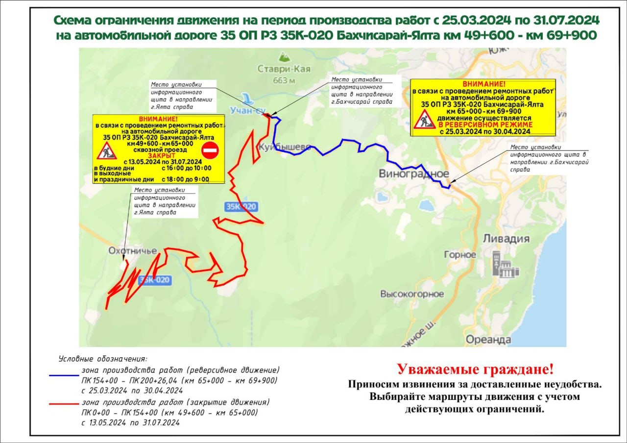 Дорогу Бахчисарай – Ай-Петри частично перекроют на несколько месяцев из-за  ремонта - Лента новостей Крыма