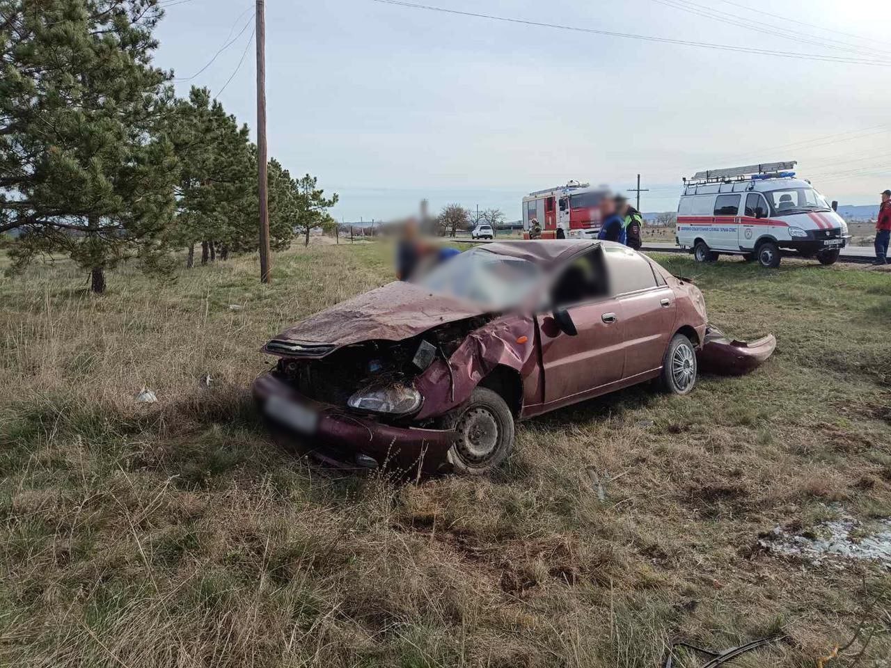 Мужчина и женщина пострадали в легковушке, врезавшейся в дерево под  Белогорском - Лента новостей Крыма