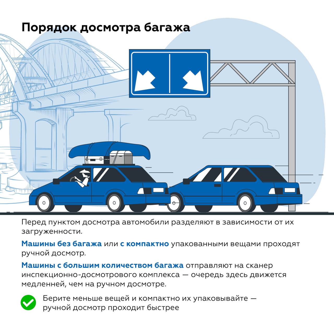 Основные правила проезда по Крымскому мосту: как подготовиться к досмотру  на въезде? - Лента новостей Крыма