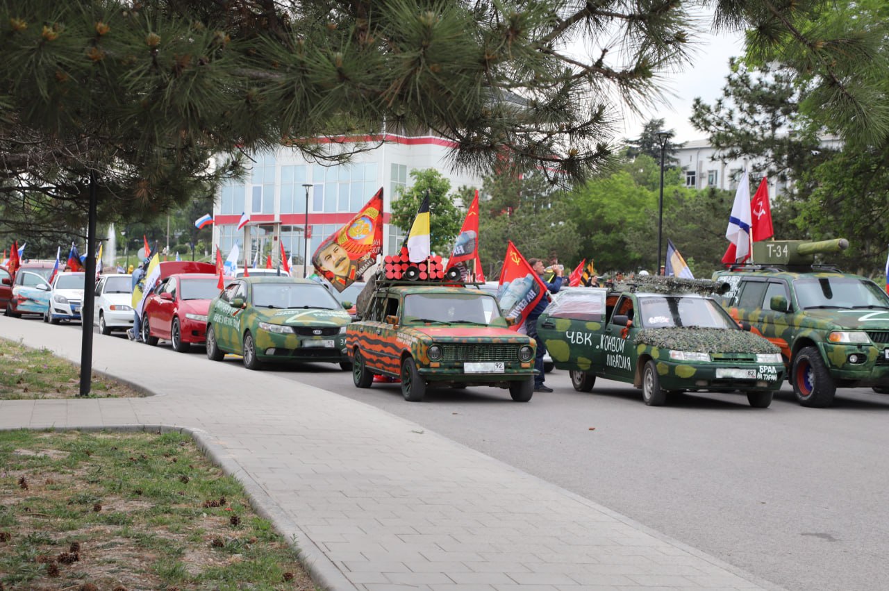 В День Победы в Бахчисарайском районе прошли патриотические автопробеги -  Лента новостей Крыма