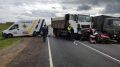 В массовом ДТП в грузовиками в Крыму погибла женщина