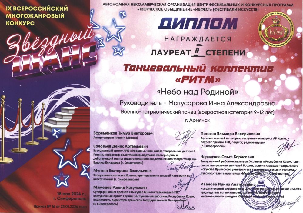 Поздравление руководителю танцевального коллектива
