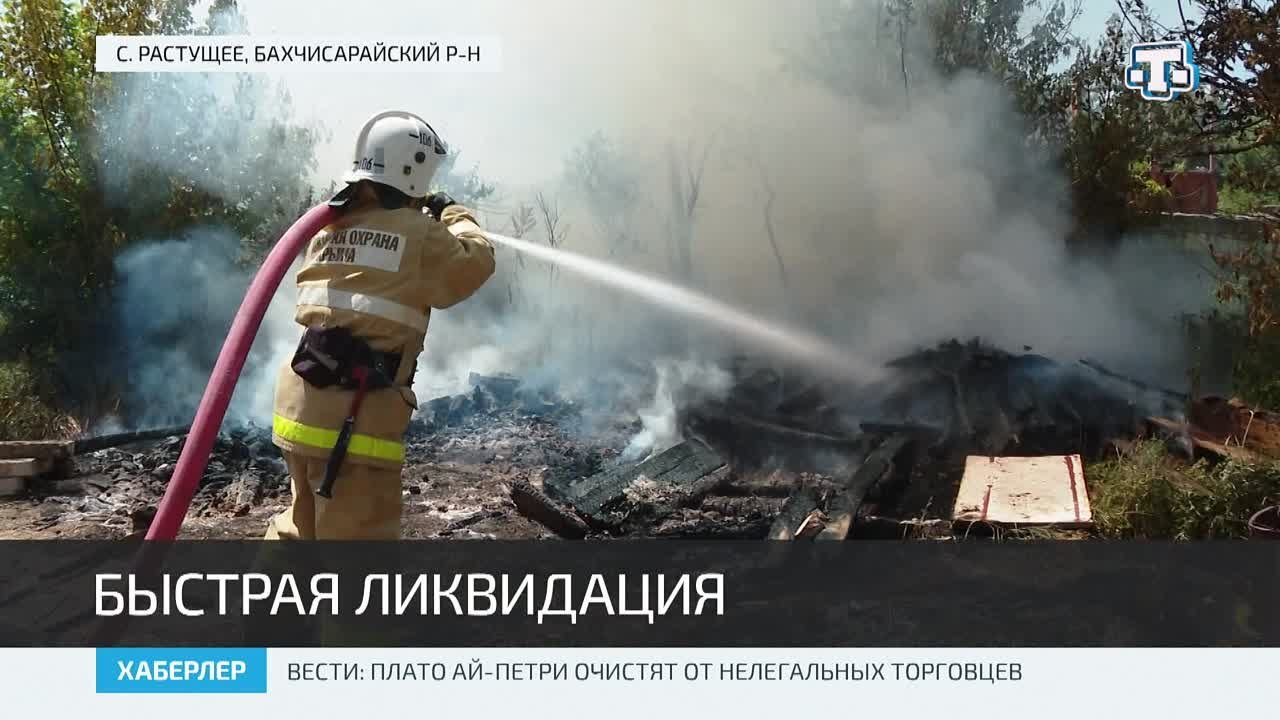 Огнеборцы оперативно потушили пожар во дворе жилого дома - Лента новостей  Крыма